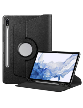 Funda para tablet Galaxy Samsung Tab S8 11" personalizada con foto giratoria 360 azul